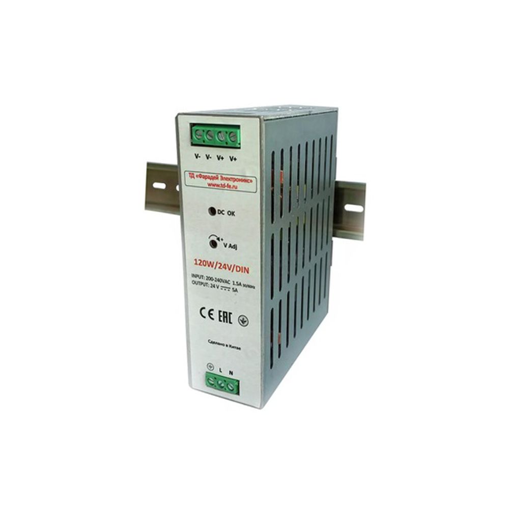 120W/24V/DIN блок питания Faraday