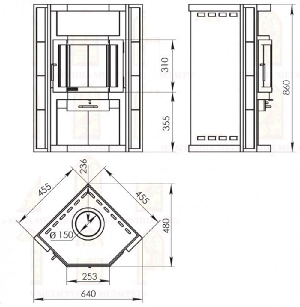 Печь-Камин Нева