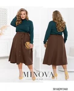 Юбка 2468-шоколадный Minova