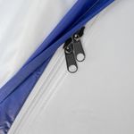 Палатка зимняя куб СЛЕДОПЫТ, 1,75х1,75, h-1,65 м, S по полу 3,1 кв.м, 3 слоя, цв. синий/белый