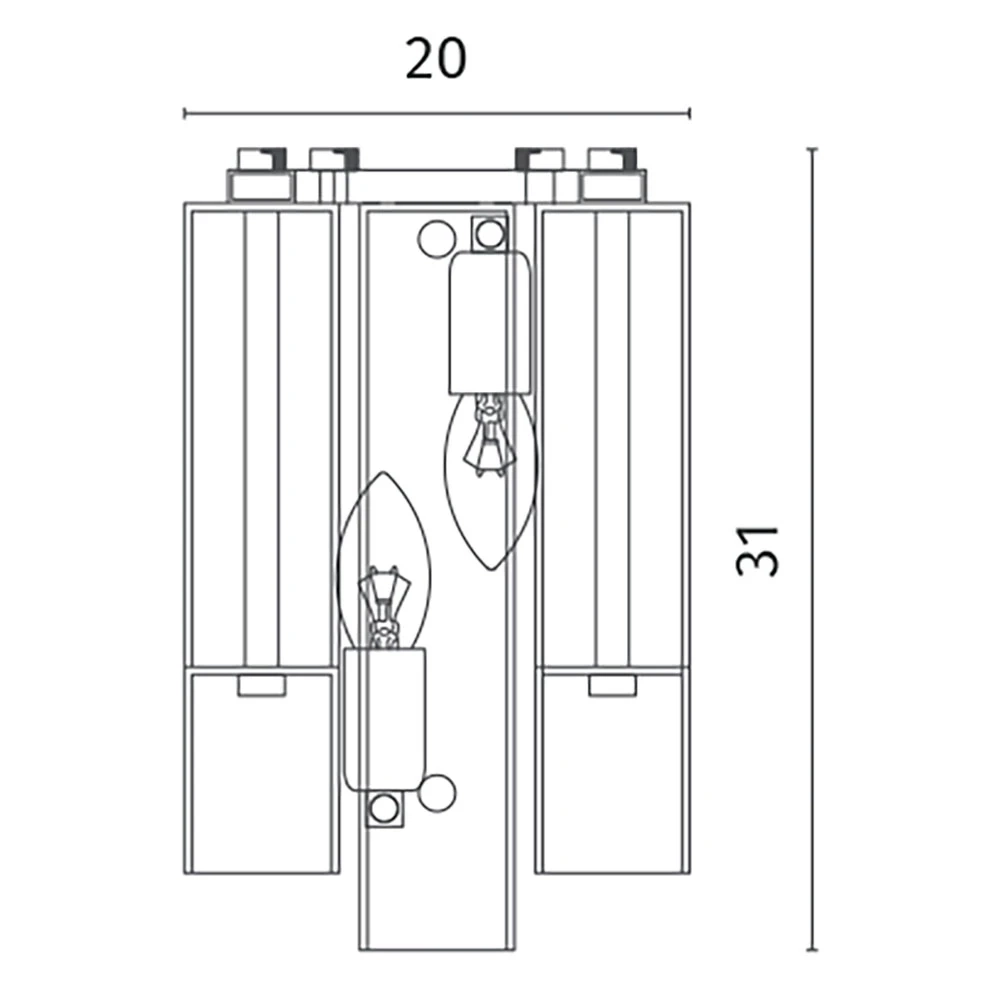 Настенный светильник Divinare CASCATA 7666/17 AP-2