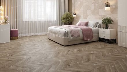 Кварцвиниловая плитка Alpine Floor Chevron Alpine ДУБ НАТУРАЛЬНЫЙ ОТБЕЛЕННЫЙ ECO 18-3