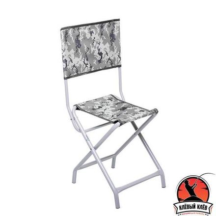 Стульчик рыболова со спинкой КМФ цифра СР-400C (T-FC-400S-DG) TONAR (0)