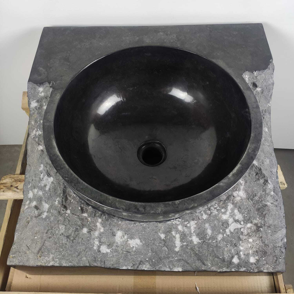 Раковина из мрамора Kotak baskom Black KBS-70956 50*50*22