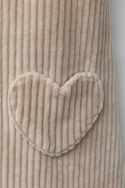 ZARA САРАФАН С КАРМАНАМИ-СЕРДЕЧКАМИ, ЭКРЮ