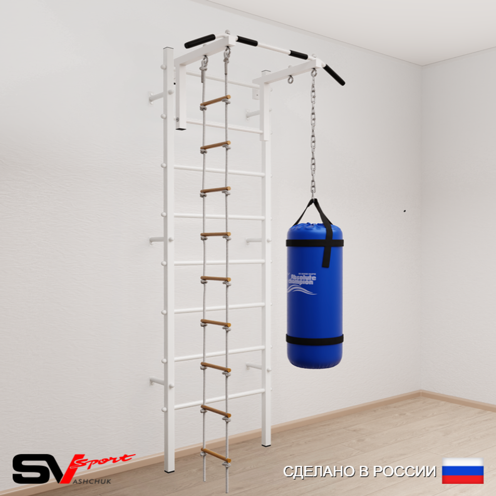 Шведская стенка Sv Sport 5111 (Турник стандарт/Лестница/Цепь/Мешок 15кг)
