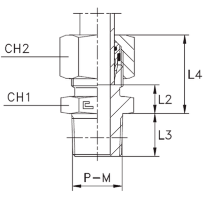 Штуцер FC DL08 NPT 1/4 (в сборе, нерж.)