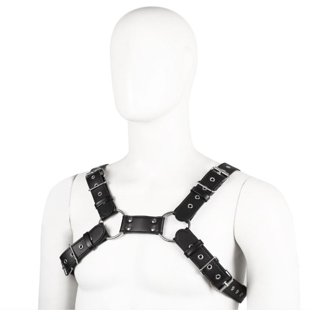 Сбруя (портупея) черная унисекс Romeo Rossi 9154