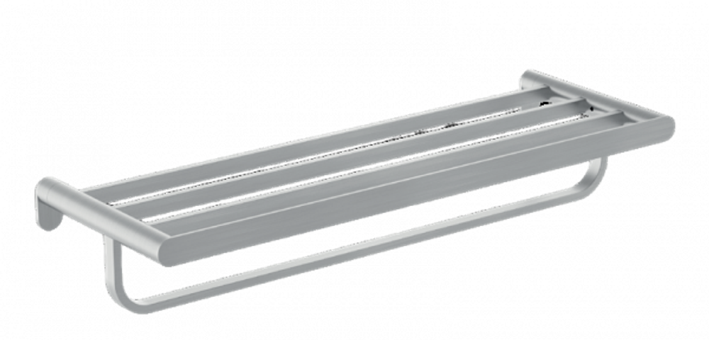 Полка для полотенец 600 мм нерж. сталь VERONA 16843.B глянцевый