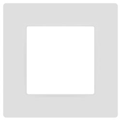 Рамка для розеток и выключателей ЭРА Серия 12 12-5201-01М на 1 пост, Классик, белый матовый