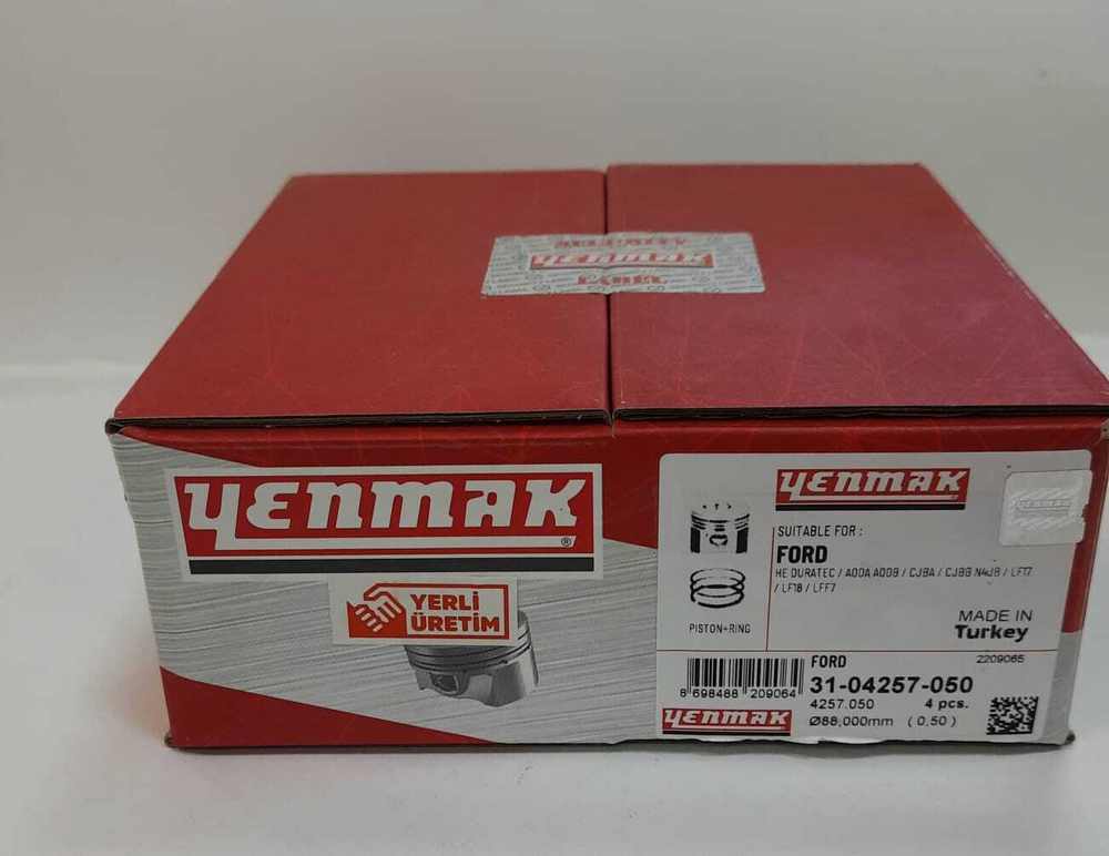 Поршни с кольцами +0.50 Ford/Mazda Duratec 2.0 AODA Yenmak