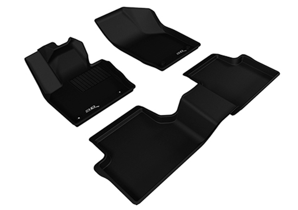 Коврики салона Audi Q3 2011- Sotra 3D Lux черные. Артикул STR74-00224
