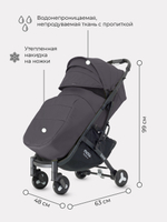 Коляска детская MOWBaby "LIME" MB100 Carbon