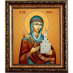 Тавифа Иоппийская праведная. Икона на холсте.