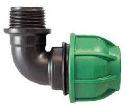 Колено ПЭ 63 х 2" НР