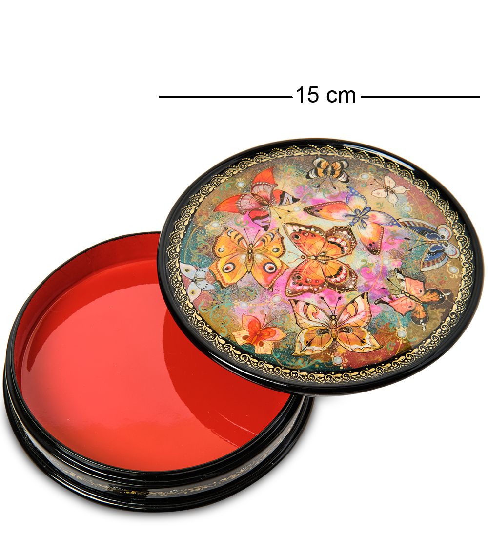 Народные промыслы ШК-30/104 Шкатулка «Бабочка» исп. Гракова