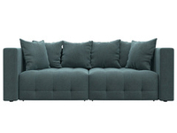 Диван прямой Лига-052 НПБ, Rimini 11 ШЕНИЛЛ серо-зеленый