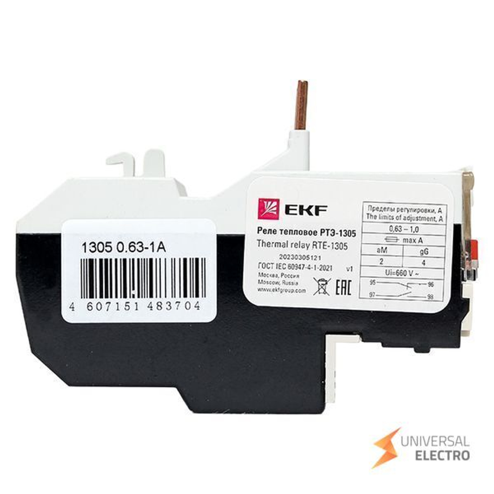 Реле тепловое РТЭ-1305 0,63-1А EKF PROxima