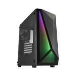 Компьютерный корпус FSP CMT195A, Без БП, 1xUSB3.0/2xUSB2.0, 1+3xFAN120 RGB, Glass, Black, ATX