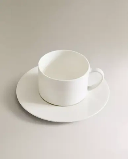 ZARA HOME ФАРФОРОВАЯ КРУЖКА, БЕЛЫЙ