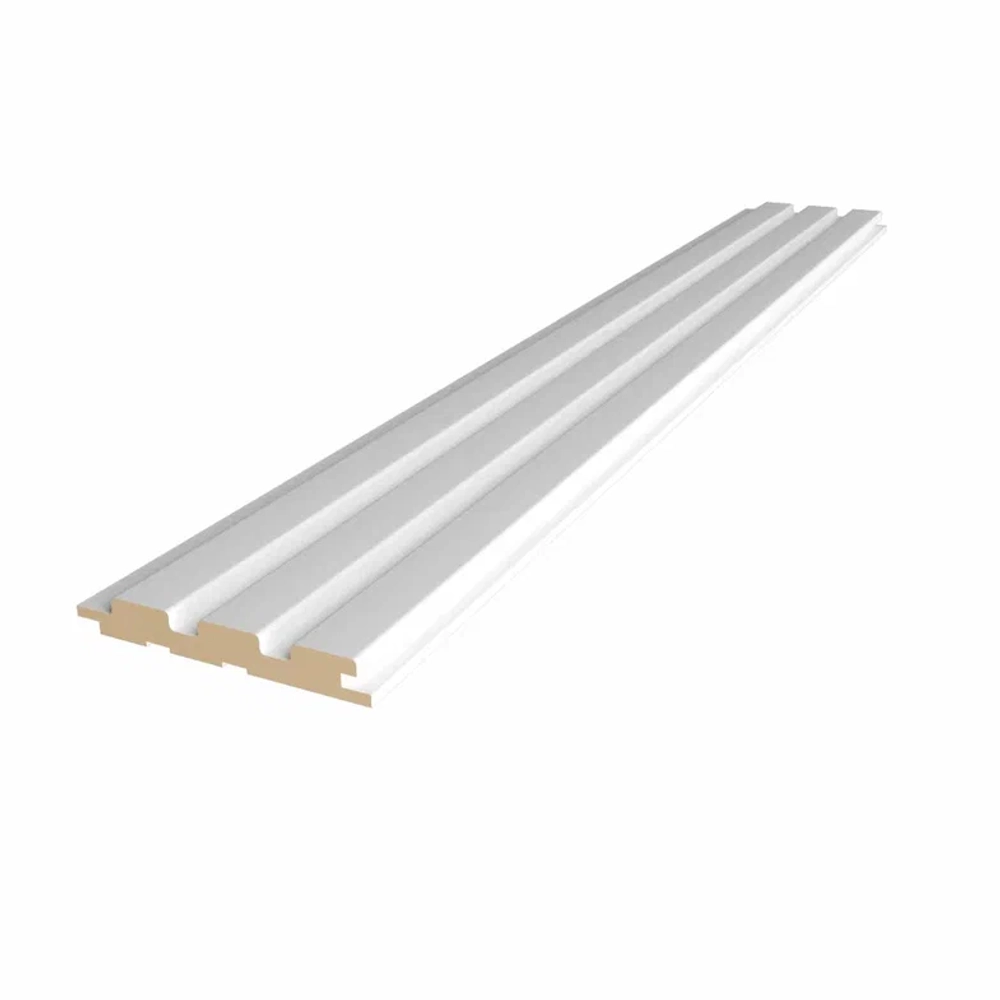 Стеновая реечная панель Альберо, Винил Белый, 120*16*2750 мм