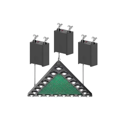 Kinetic Triangle 90 см — кинетический треугольник с тремя лебёдками и RGBW LED