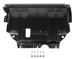Защита картера и КПП AutoMax для Audi A3 8V (V - 1.2; 1.4; 1.8) 2012-2016/Audi A3 8V рестайлинг (V - 1.4) 2016-2020/Seat Leon III поколение (V - 1.2) 2013-2015/Skoda Octavia A8 (V - 1.4; 1.6) 2020-н.в./Skoda Superb III поколение (V - 1.4; 1.8; 2.0) 2015-2019/Skoda Superb III поколение рестайлинг (V - 2.0) FWD 2019-н.в./Volkswagen Arteon (V - 2.0) 2020-н.в./Volkswagen Golf VII поколение (V - 1.2; 1.4 (122 л.с.)) 2012-2017/Volkswagen Golf VII поколение рестайлинг (V - 1.4 (122 л.с.)) 2017-2019/Volkswagen Jetta VII поколение (V - 1.4; 1.6) 2020-н.в./Volkswagen Passat B8 (V - 1.4; 1.8) FWD 2014-2019/Volkswagen Passat B8 рестайлинг (V - 1.4; 2.0) 2020-н.в., сталь 1.4 мм, с крепежом, штампованная, AM.5128.2