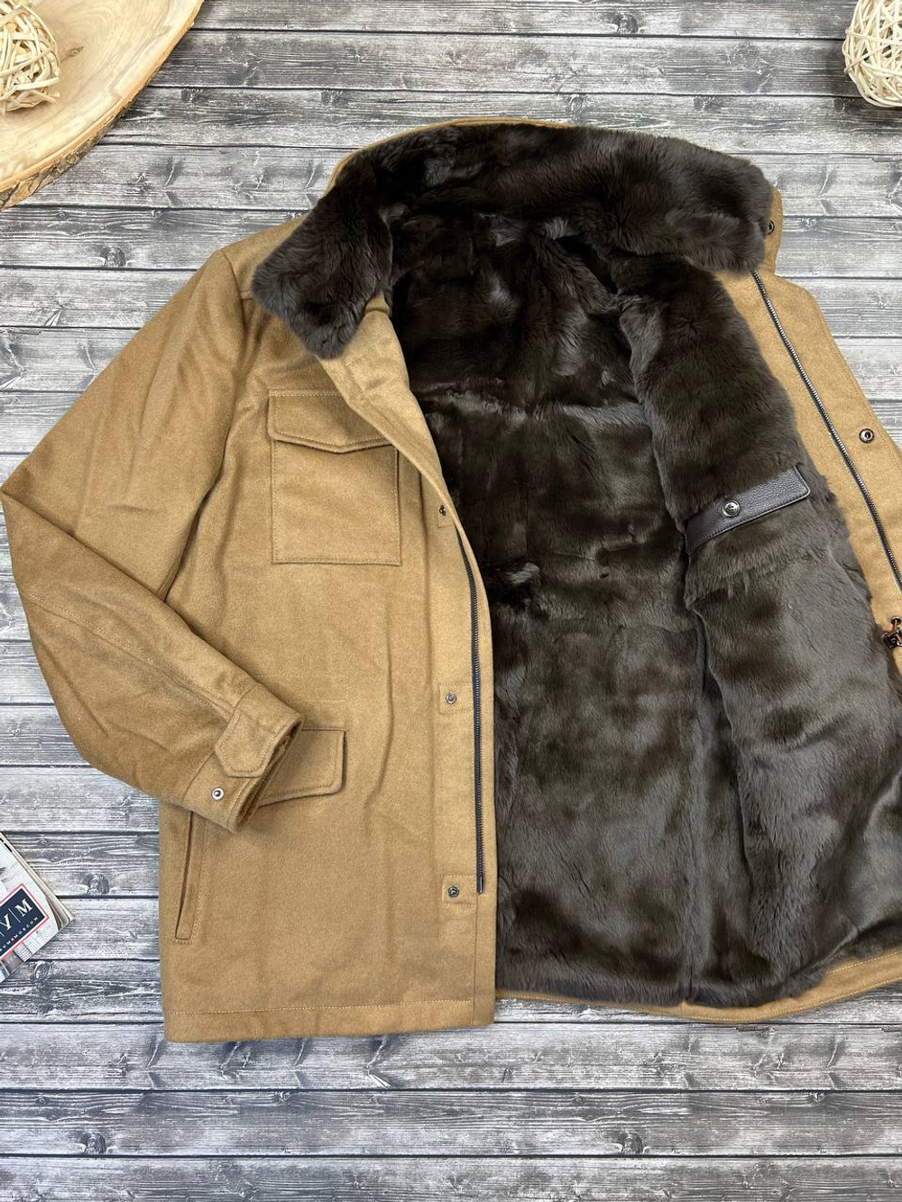 Куртка кашемировая с мехом Loro Piana