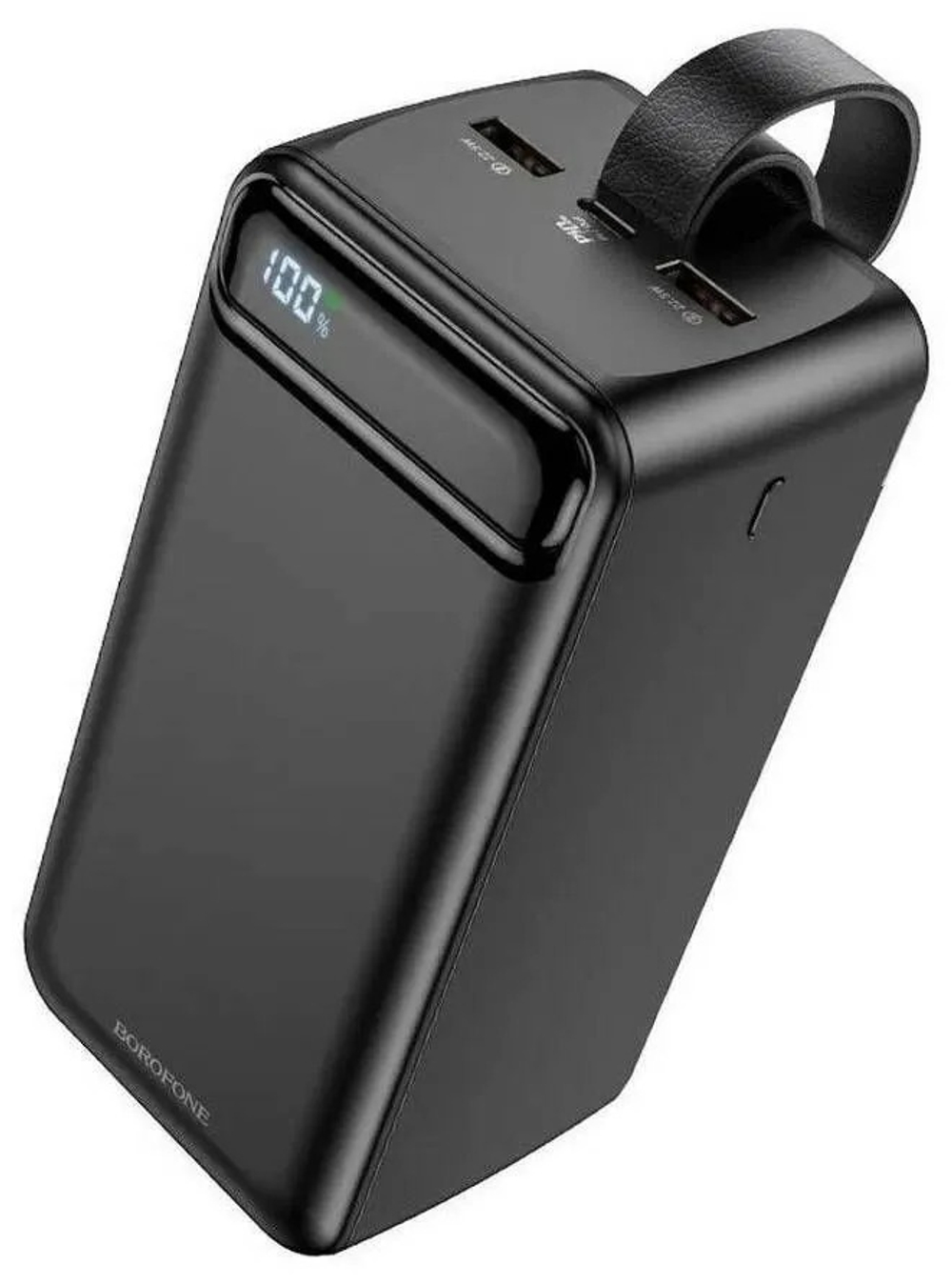 Внешний аккумулятор Borofone BJ14D 50000 mAh (22.5W, QC 3.0, PD, 2USB, MicroUSB, Type-C, LED) Черный