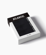 Мужские трусы шорты Atlantic, набор из 3 шт., хлопок, черные, 3MH-011