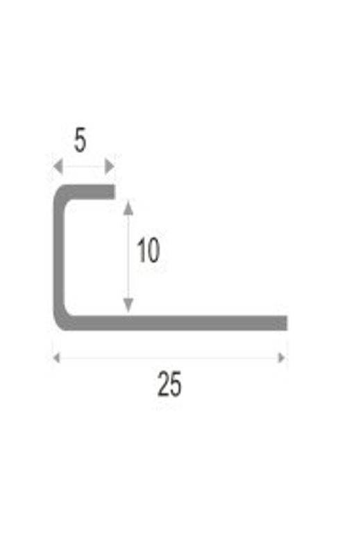 Профиль из нержавеющей стали SB203-10H глянец 2700 мм