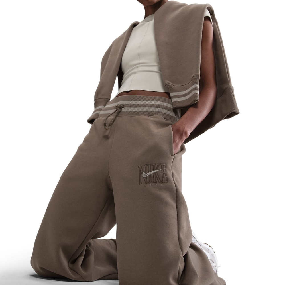 Брюки спортивные женские NIKE W NSW PHNX FLC HR GX WIDE PNT