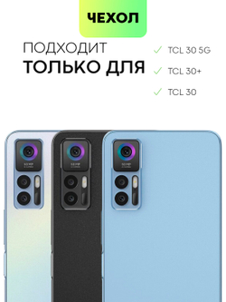 Чехол BROSCORP для TCL 30 оптом (арт. TCL-30-TPU-TRANSPARENT)