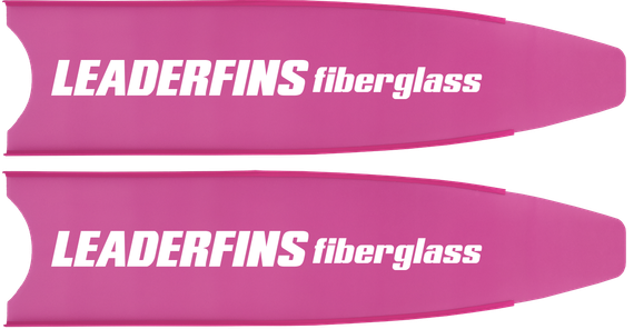 Лопасти Leaderfins Pink Ice стеклотекстолитовые с наклейкой 20° розовая отбортовка