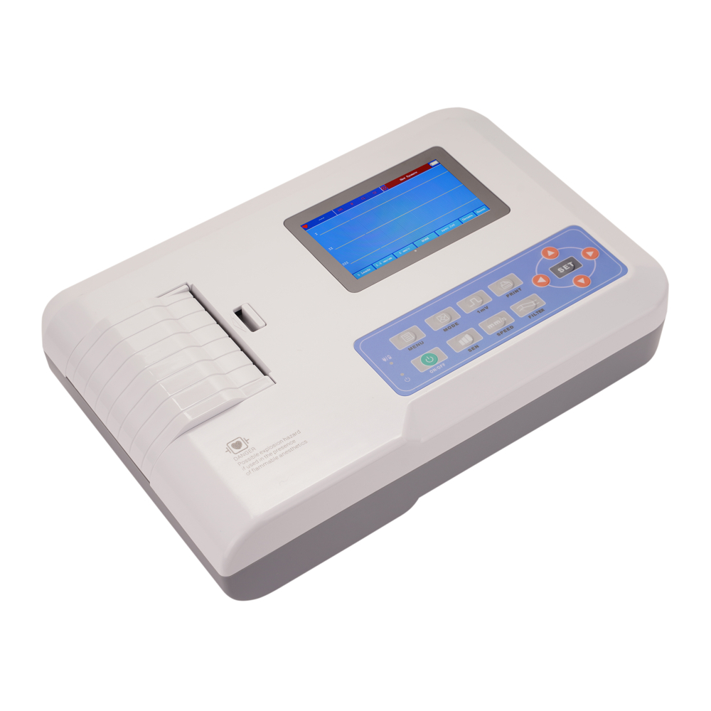 Электрокардиограф Med-Mos ECG300G — компактный 3-канальный прибор для точной диагностики сердца в больницах, поликлиниках и амбулаториях
