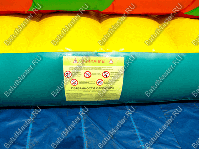 Батут-горка "Дракон 3" с шипами, два входа 11*6*8,5 м