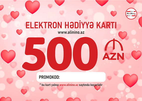 Elektron hədiyyə kartı  500 AZN