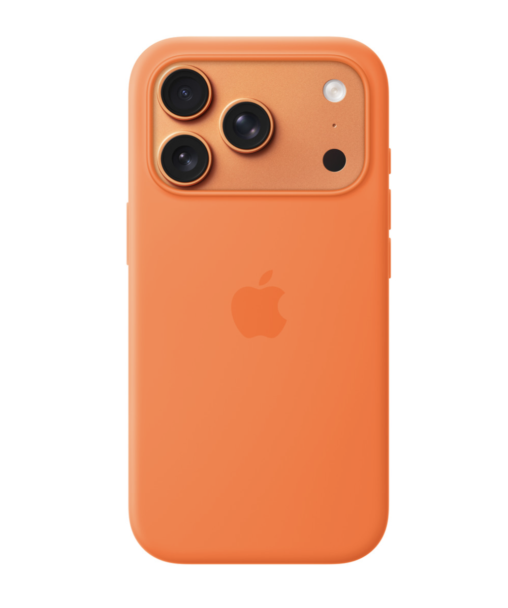 Чехол Apple Silicone Case MagSafe для iPhone 17 Pro (Orange)