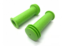 Грипсы детские 102мм резиновые светло-зелёные с защитным  ø41мм тройным фланцем. Без упVLX-G37 LG