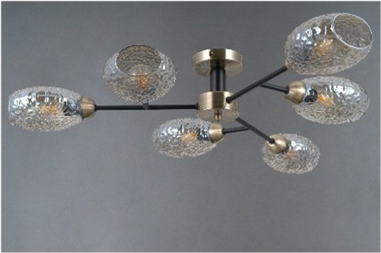 40285MDP/6 MBK+AB (1) Люстра (NW)