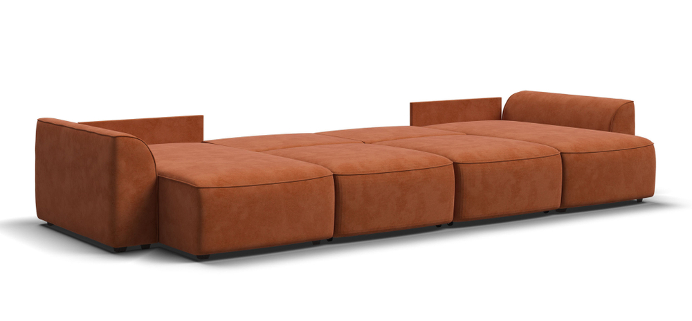 П-образный диван KING MODOOL Велюр Alkantara оранж