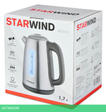 Электрочайник StarWind SKS3210 серебристый