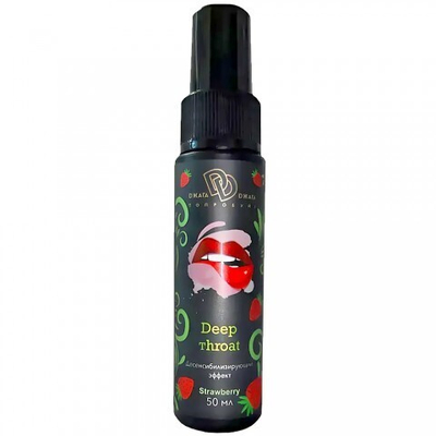 Ультра-спрей для глубокого минета Джага-Джага Deep Throat, клубника, 50 мл