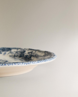 Zara Home тарелка десертная из фаянса, цвет синий, 21.5 см · 2460/202