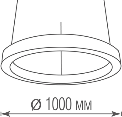 Подвесной светодиодный светильник 90Вт 3000К