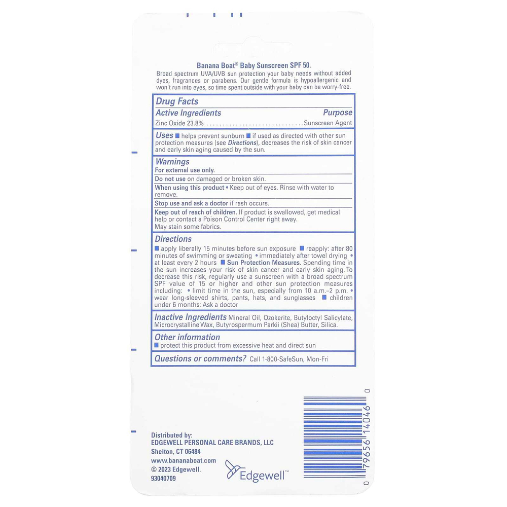 Banana Boat, Детский минеральный солнцезащитный стик, SPF50, 14,2 г (0,5 унции)