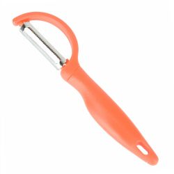 Овощечистка 16*4*1,5см. (2вида) (нержавеющая сталь, пластик) (упаковочный пакет)