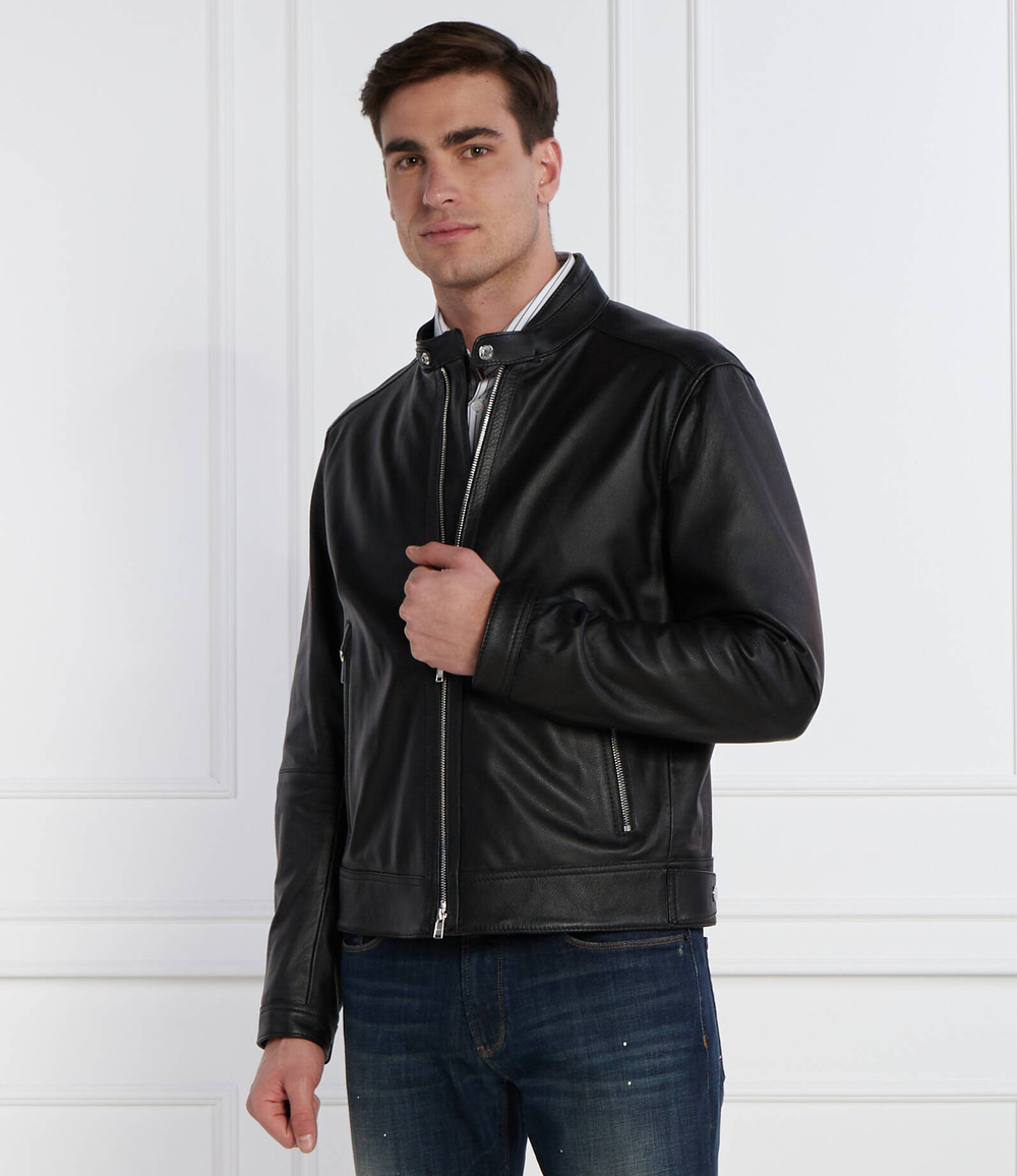 Кожаная куртка Mansell1 BOSS BLACK - черный(50510765)