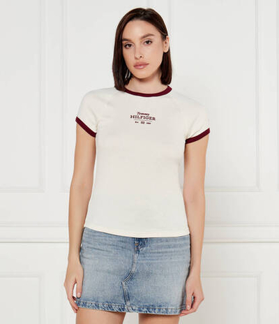 Футболка Tommy Hilfiger - экрю(WW0WW43898)