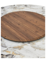 Стол М-City DISAUR Колизей D137 Арктика (Arctic Ocean), керамика, Черный